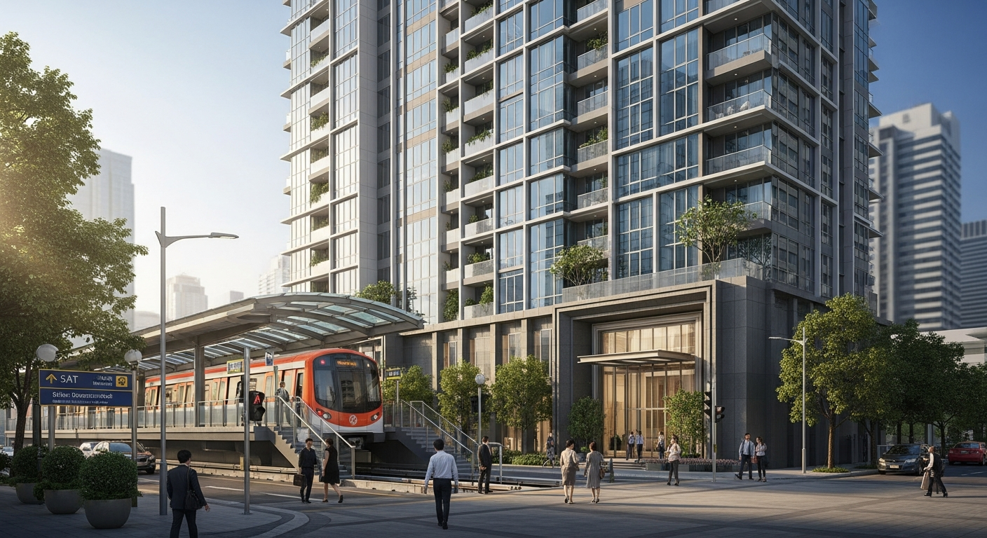 Modern urban living near SAT MRT Station