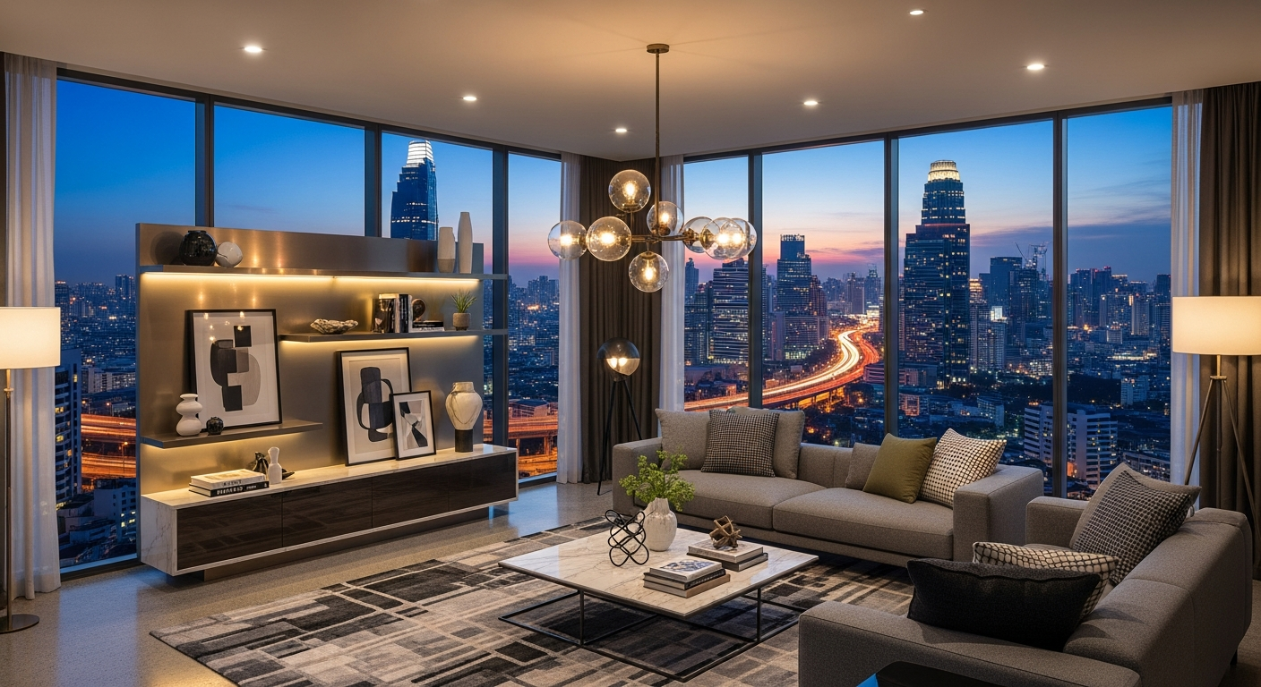 Luxury Condo View near Ratchadamri BTS