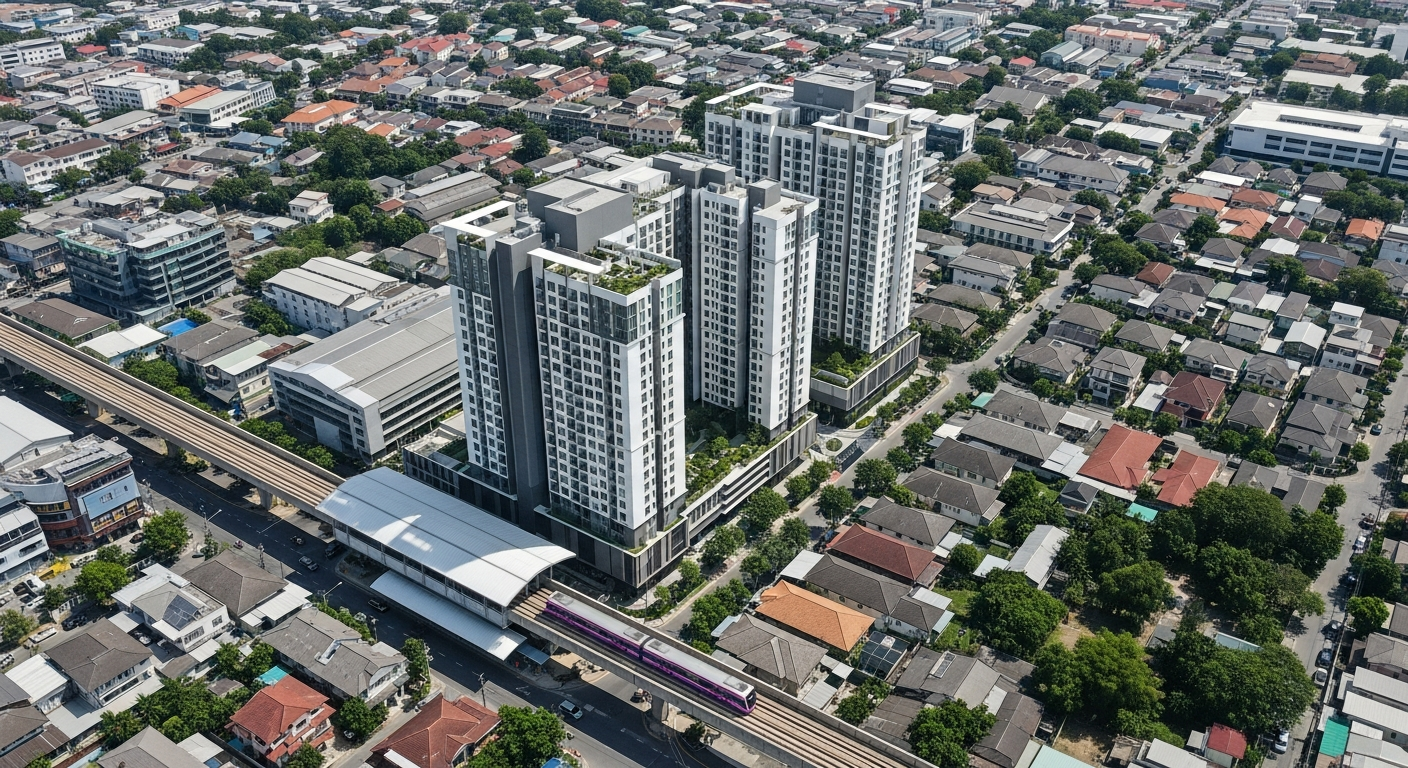 Properties for sale and rent near Yaek Pracha Uthit MRT Purple Line station