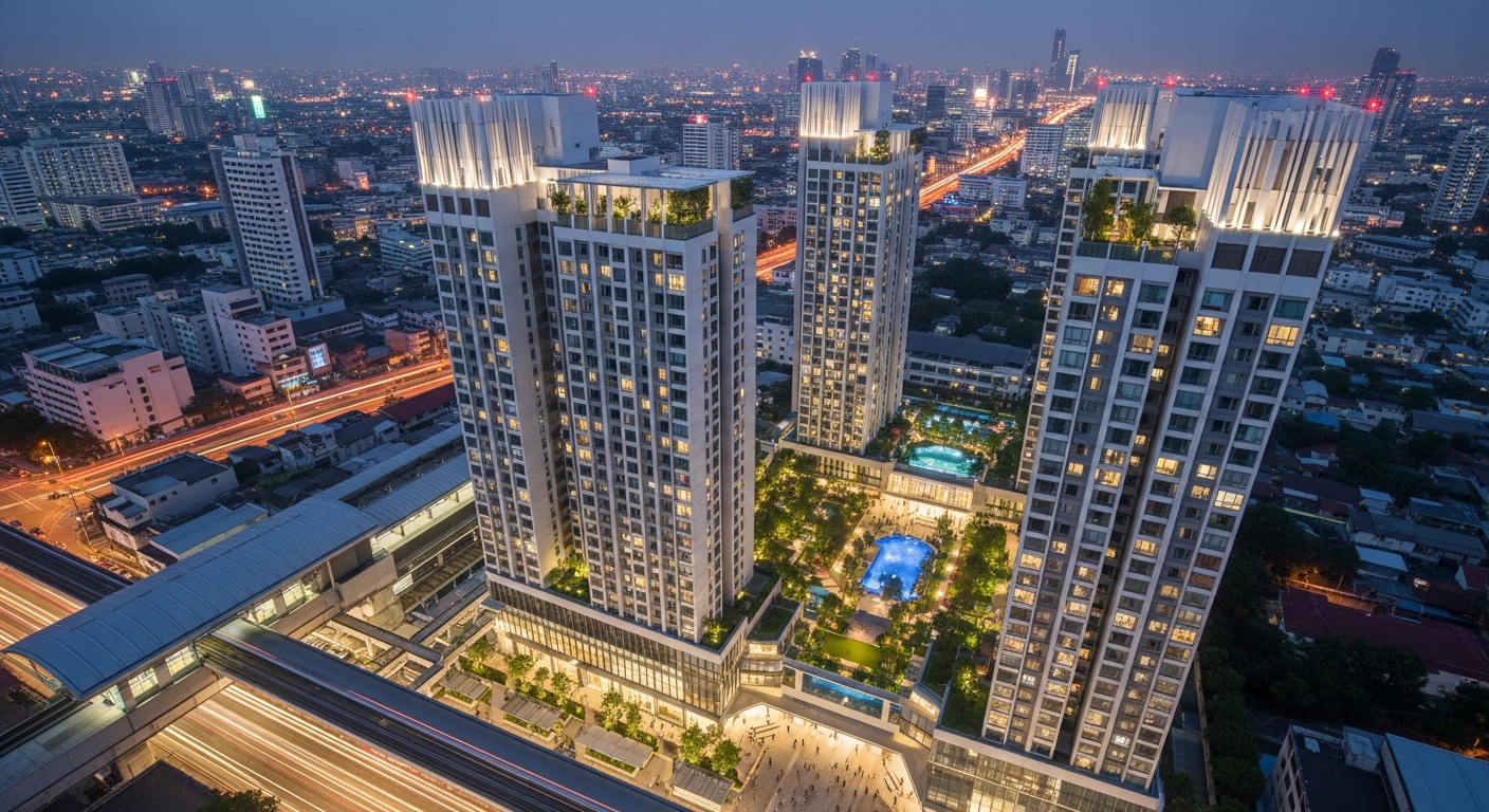 Modern urban living near MRT Wat Phra Ram 9