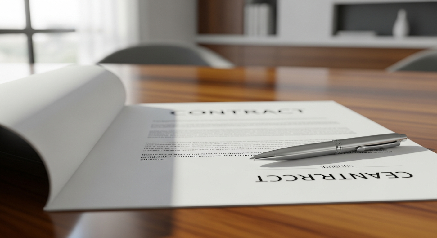 Real Estate Sales contract Concept