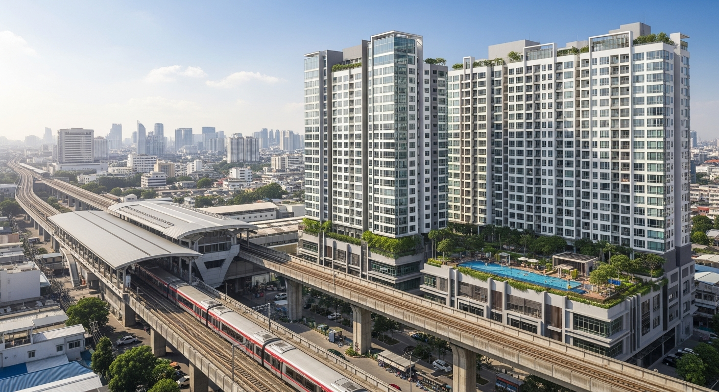 Hua Mak Transit Hub Living