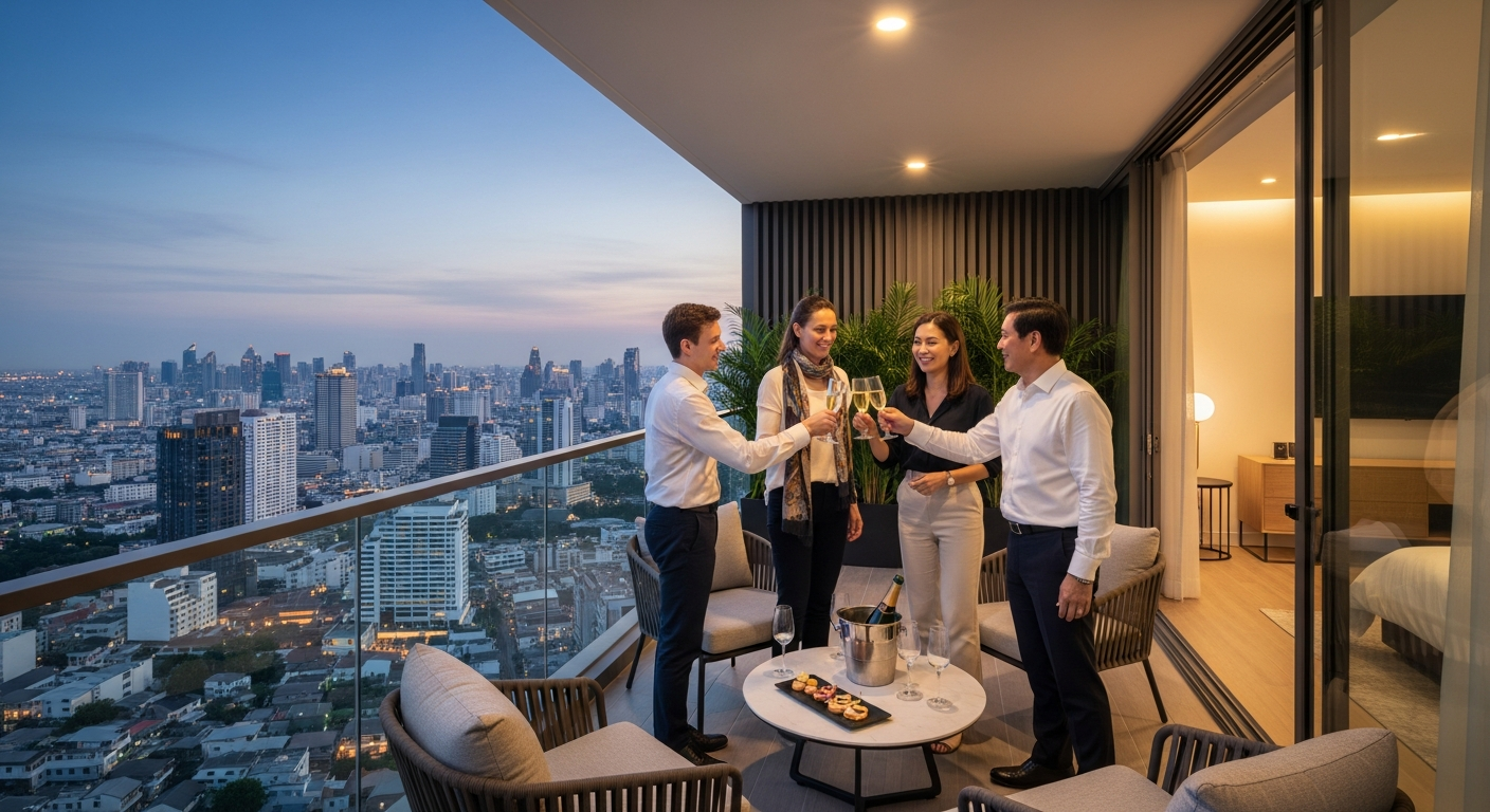 Global investor analyzing Thailand property portfolio