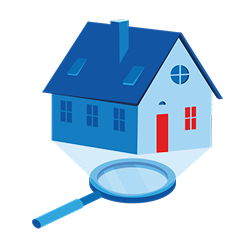 lupa naświetlająca dom